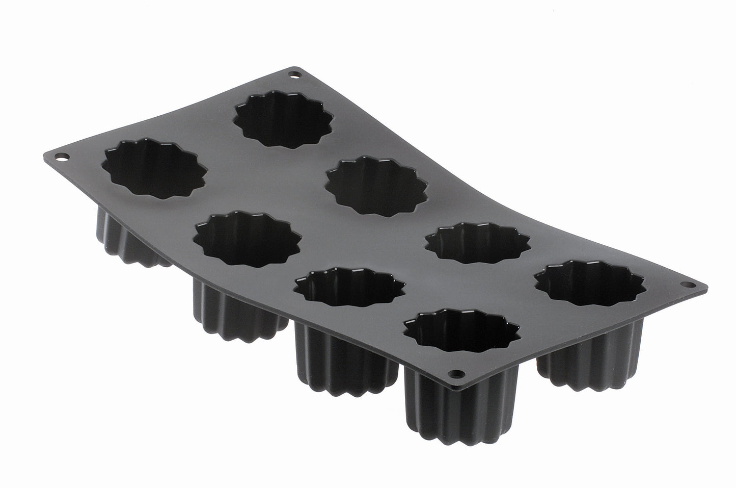 De Buyer Moul'Flex 8 Fluted Bordelais Mould