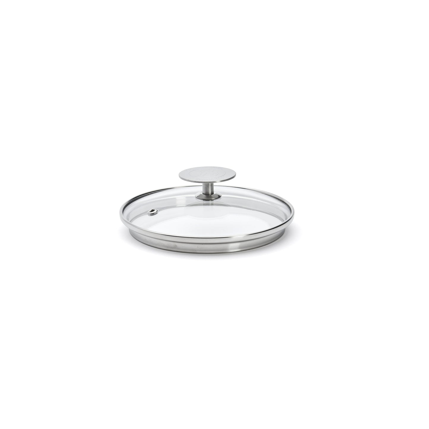 De Buyer 14cm Glass Lid with Stainless Steel Knob