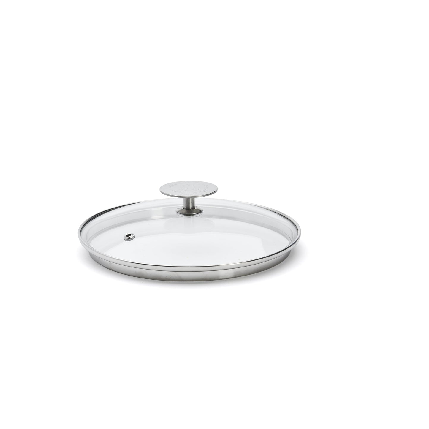 De Buyer 18cm Glass Lid with Stainless Steel Knob