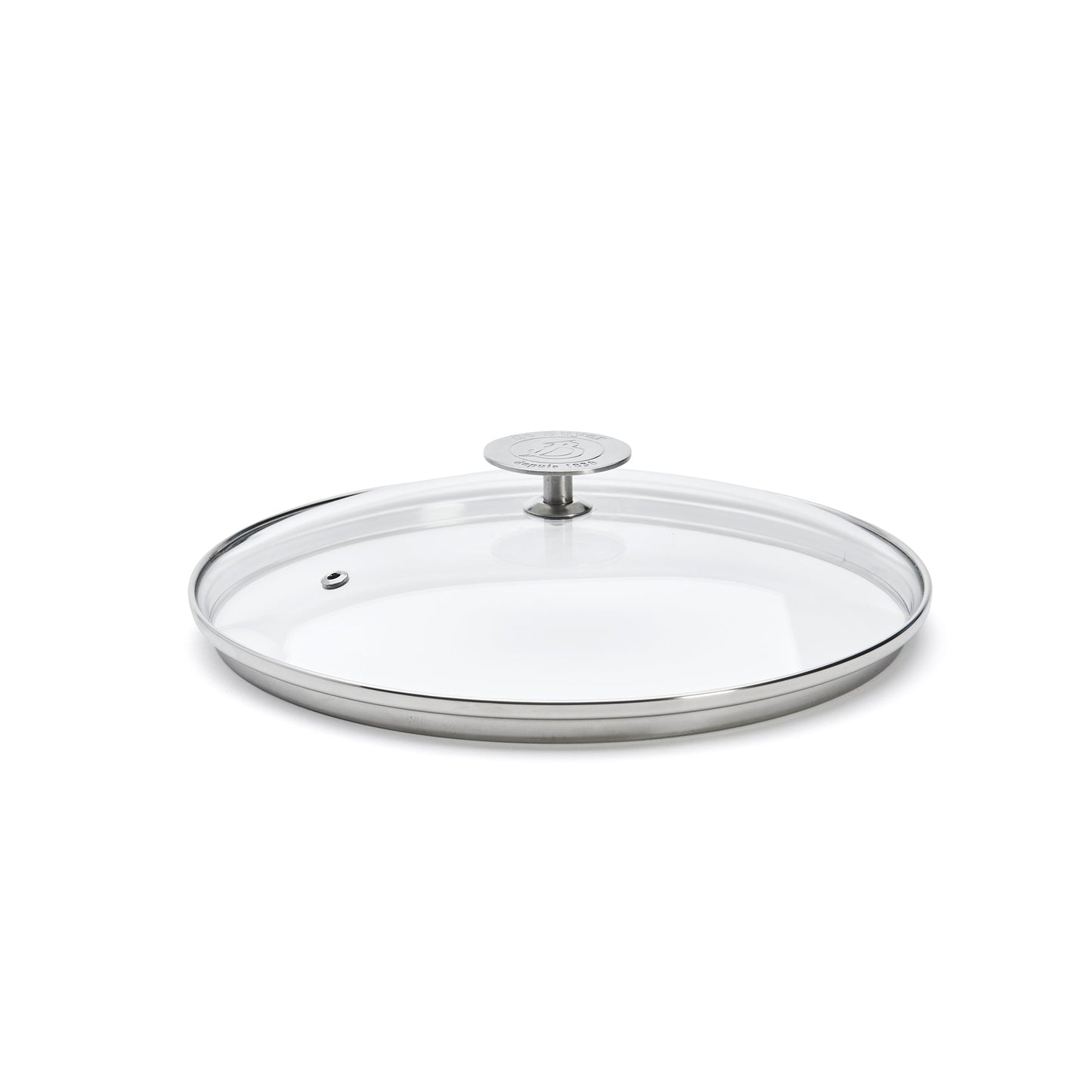 De Buyer 24cm Glass Lid with Stainless Steel Knob