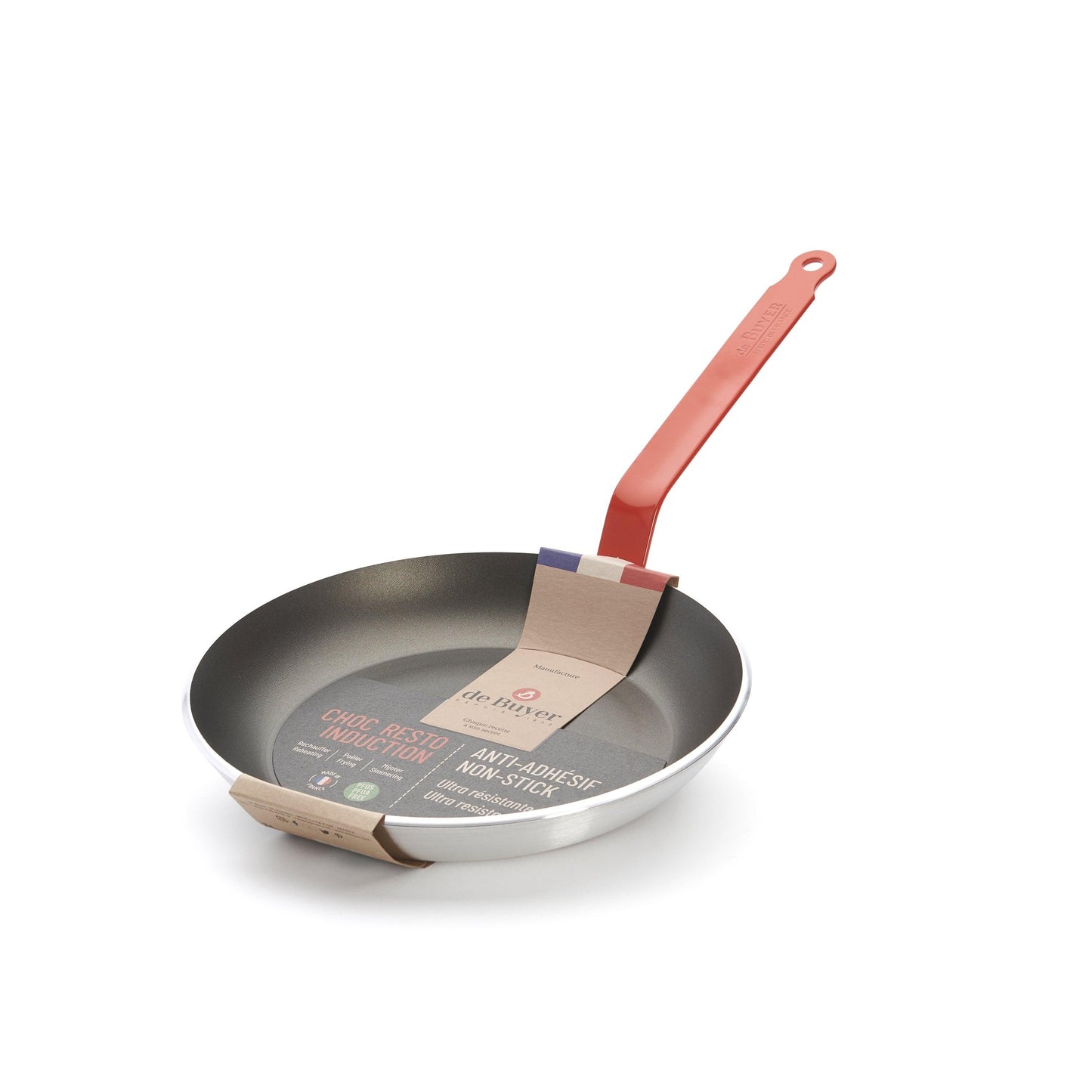 De Buyer Choc Resto 28cm Frying Pan - Red - HAUSwares