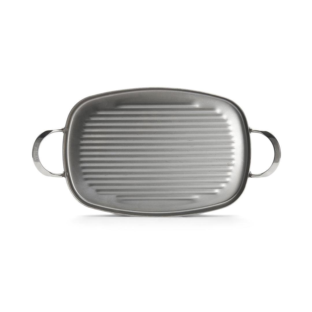 De Buyer Mineral B 38cm Rectangular Grill Pan - HAUSwares