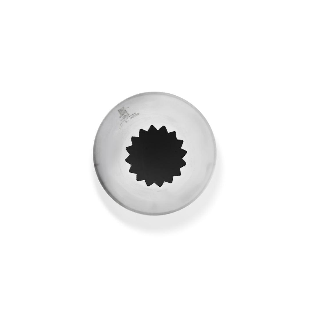 De Buyer Stainless Steel 14mm Petit Four Star Nozzle - 16 Teeth - HAUSwares