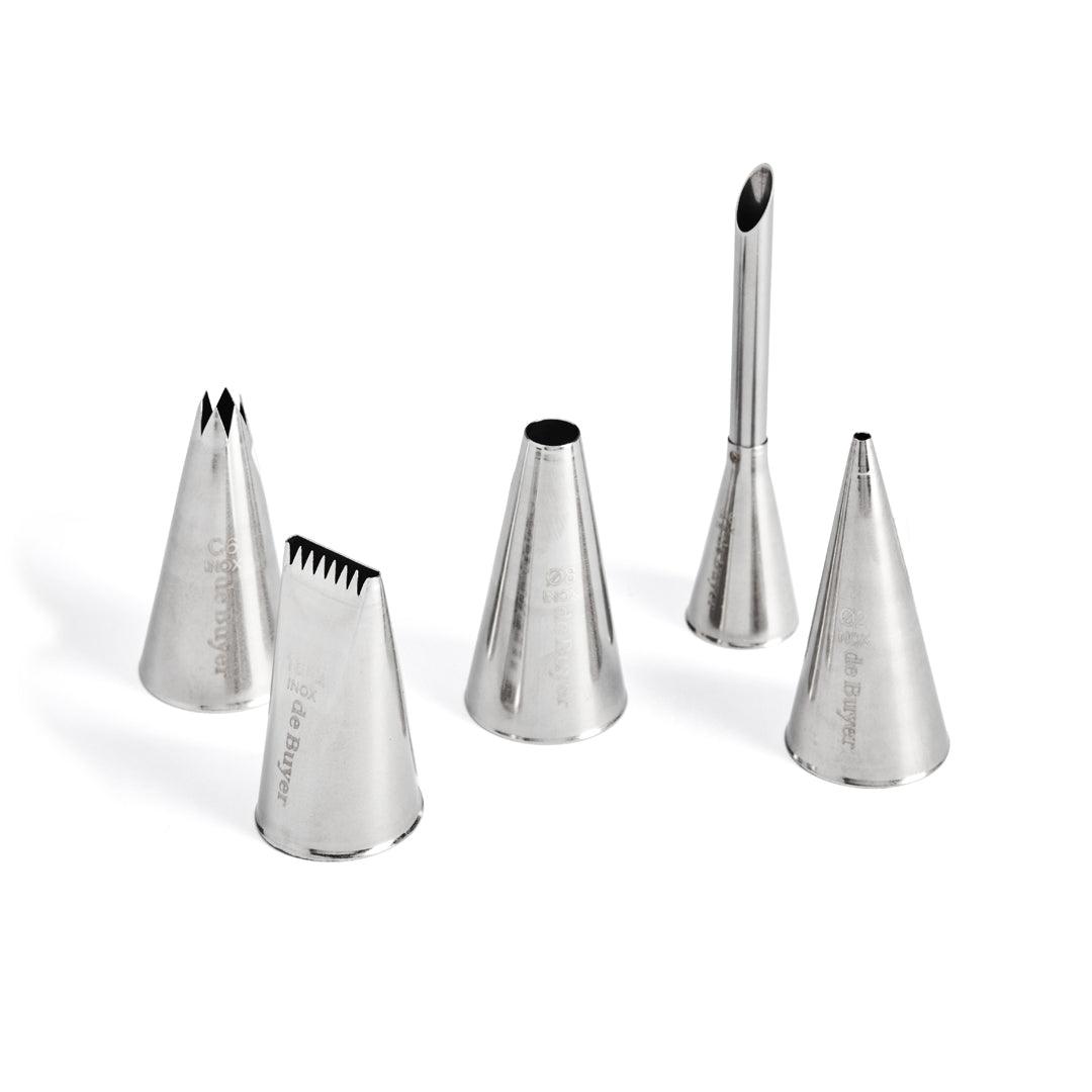 De Buyer Stainless Steel Nozzles - 5 Piece Set - HAUSwares