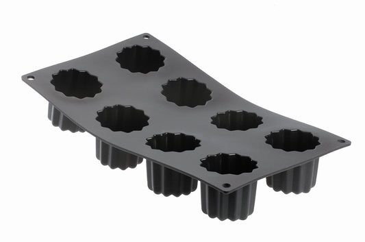 De Buyer Moul'Flex 8 Fluted Bordelais Mould