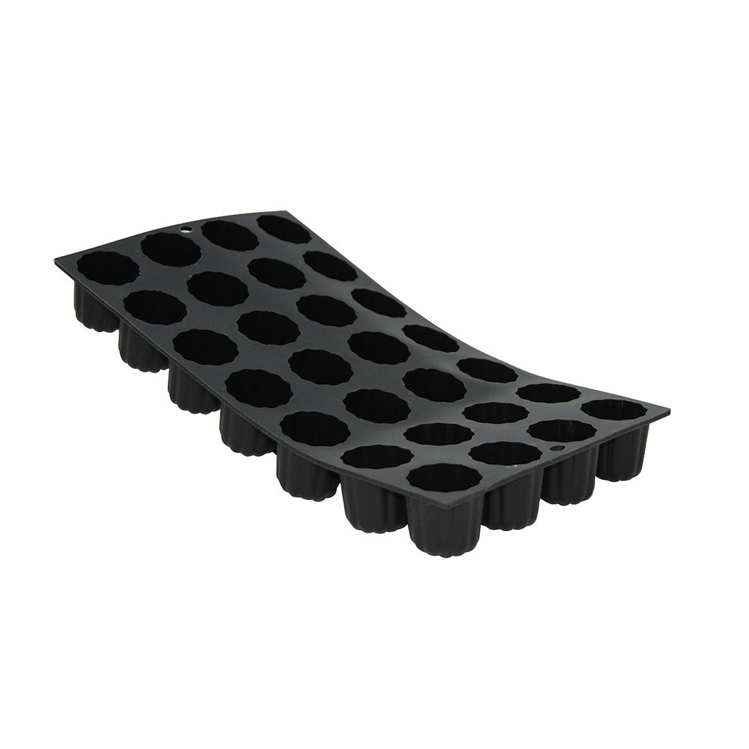 De Buyer Moul'flex 28 Fluted Mini Bordelais Mould