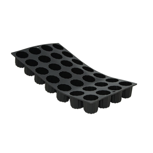 De Buyer Moul'flex 28 Fluted Mini Bordelais Mould