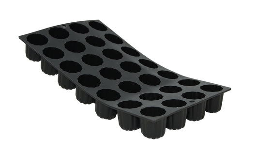 De Buyer Moul'flex 28 Fluted Mini Bordelais Mould