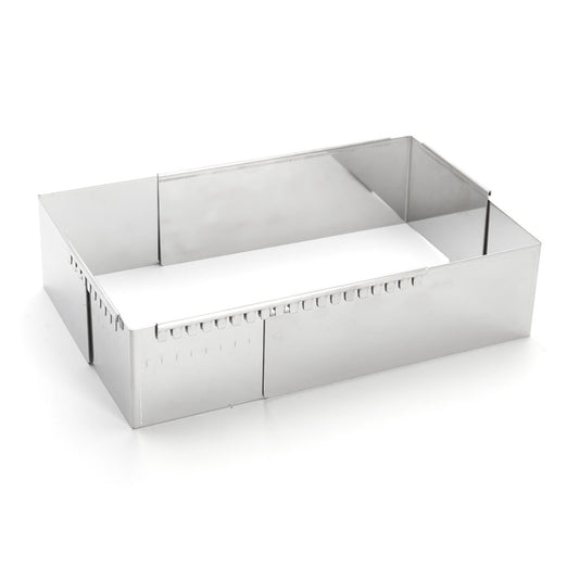 De Buyer Adjustable 40 x 21cm Rectangular Pastry Frame