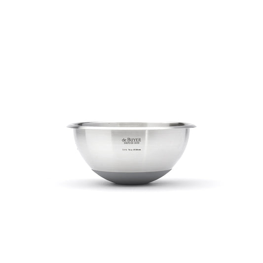 De Buyer Hemispherical 20cm Pastry Bowl with Silicone Base