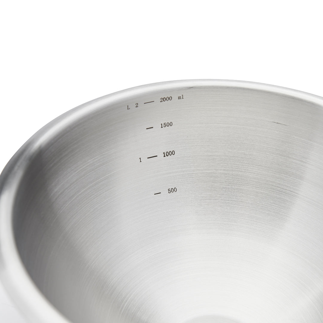 De Buyer Hemispherical 20cm Pastry Bowl with Silicone Base