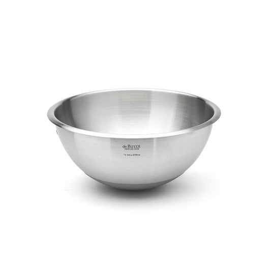 De Buyer Hemispherical 30cm Pastry Bowl with Silicone Base