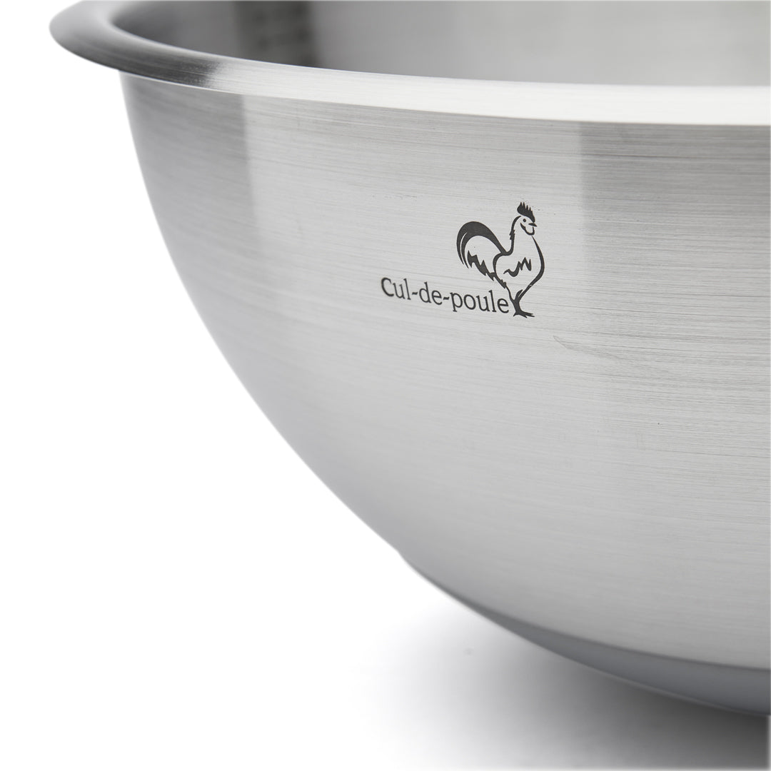 De Buyer Hemispherical 30cm Pastry Bowl with Silicone Base