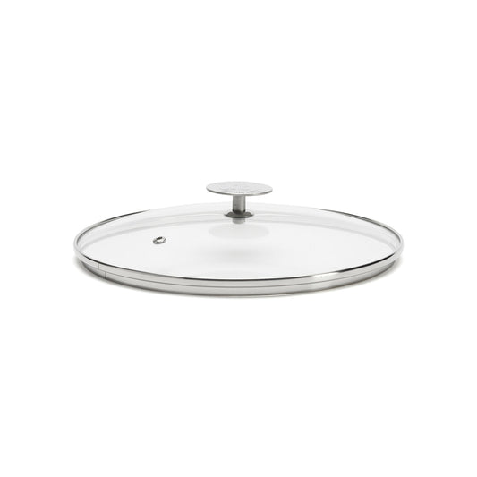 De Buyer 28cm Glass Lid With Stainless Steel Knob