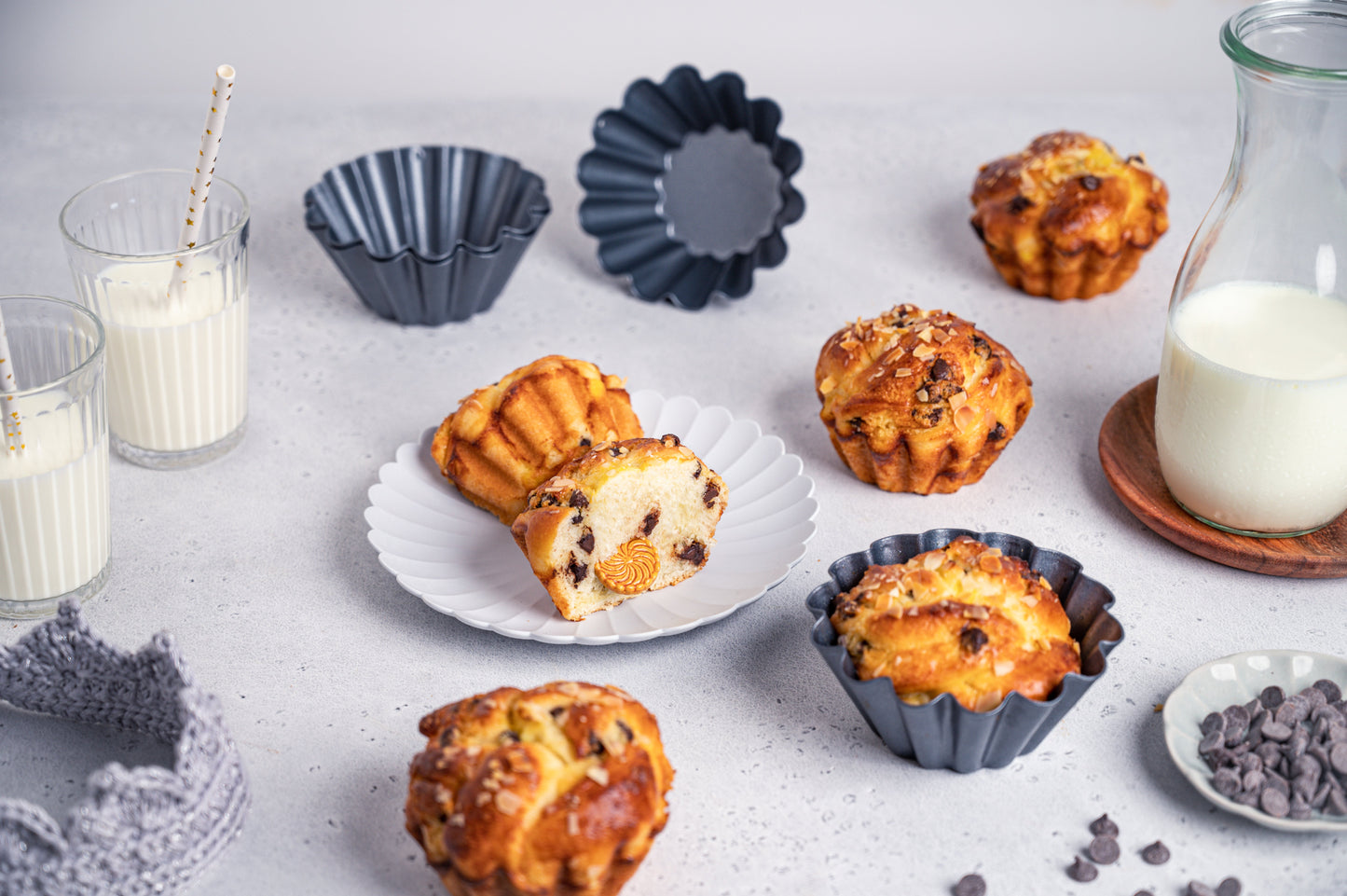 De Buyer Fluted 22cm Brioche Mould