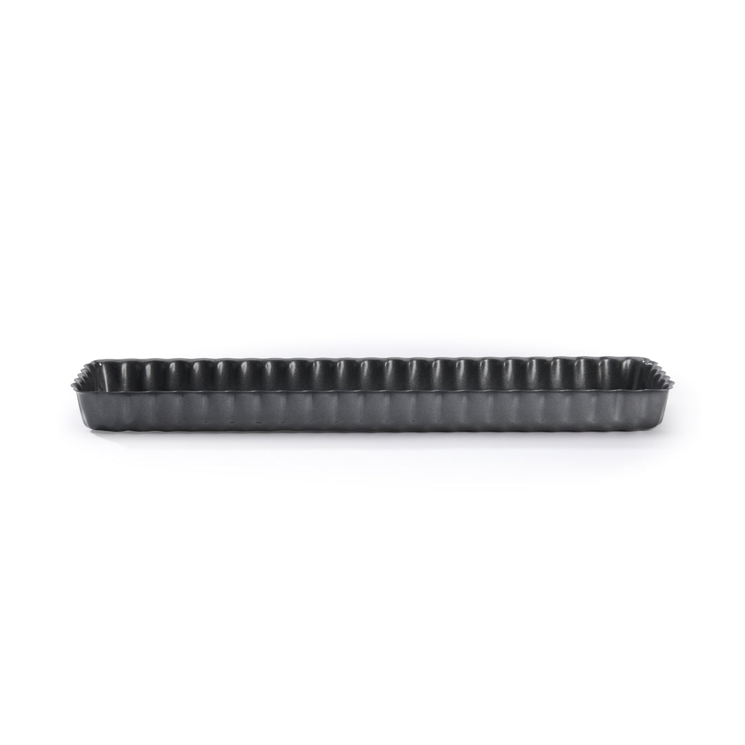 De Buyer Fluted 36cm Rectangular Tart Mould W/Loose Base