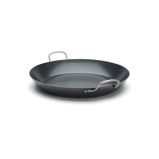 De Buyer Blue Carbon Steel 42cm Paella Pan - 12 Portion
