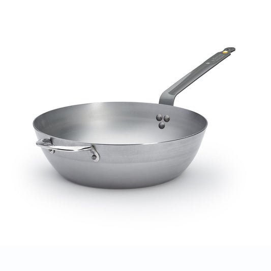 De Buyer Mineral B 32cm Round Deep Country Pan W/2 Handles