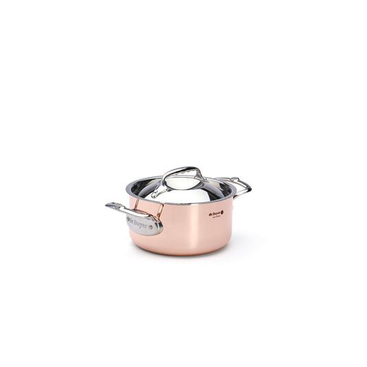 De Buyer Prima Matera 16cm Stewpan with Lid  | Steel Handle