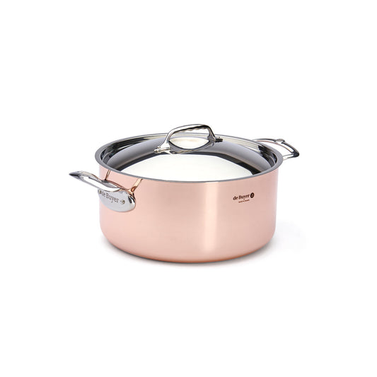 De Buyer Prima Matera 28cm Stewpan with Lid | Steel Handle