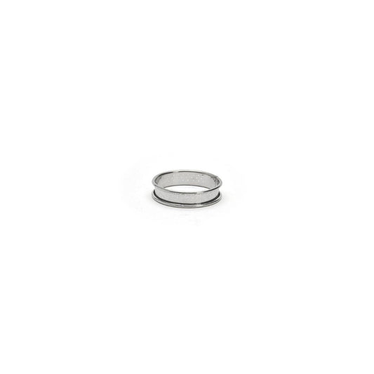De Buyer 8cm Round Perforated Rolled Edge Tart Ring