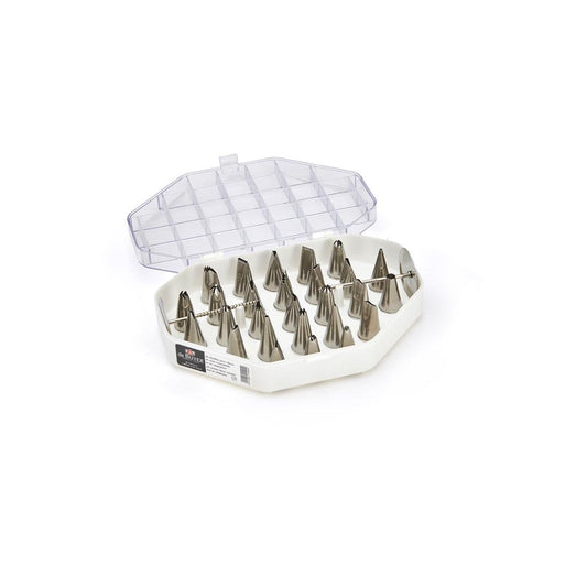 De Buyer Stainless Steel Decor Nozzles - 26 Piece Set - HAUSwares