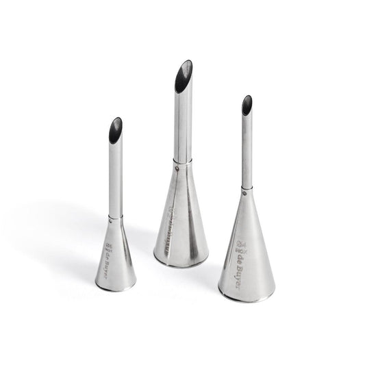 De Buyer Stainless Steel Garnishing Nozzles - 3 Piece Set - HAUSwares