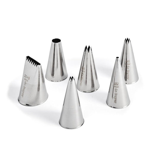 De Buyer Stainless Steel Nozzles - 6 Piece Set - HAUSwares